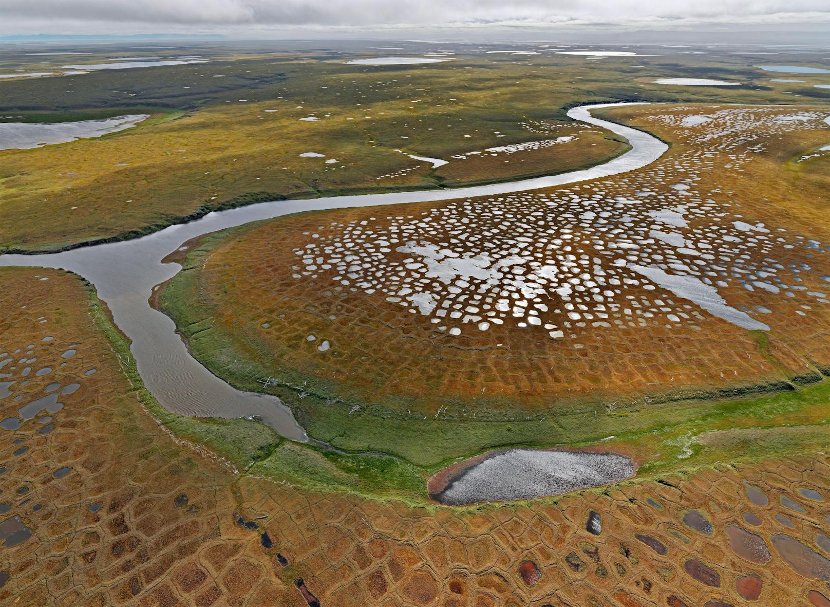 In Sibirien tauen die Permafrostböden auf - besonders nach dem Hitzejahr 2020.