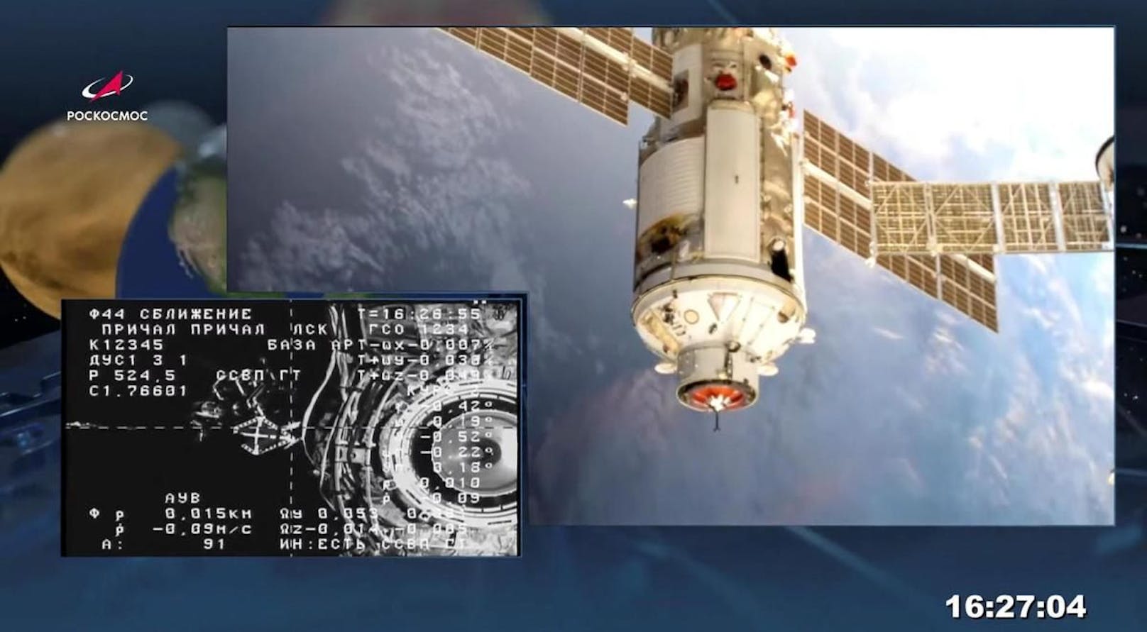 Das Nauka-Modul dockte wie geplant an der ISS an.