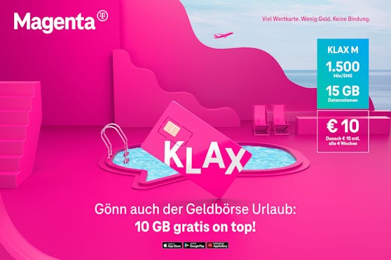 Klax-Kunden erhalten 10 GB geschenkt.
