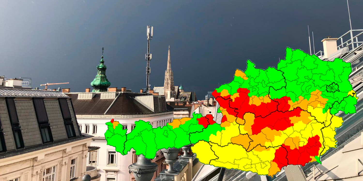 Am Abend wird auch in Wien der Regen einsetzen