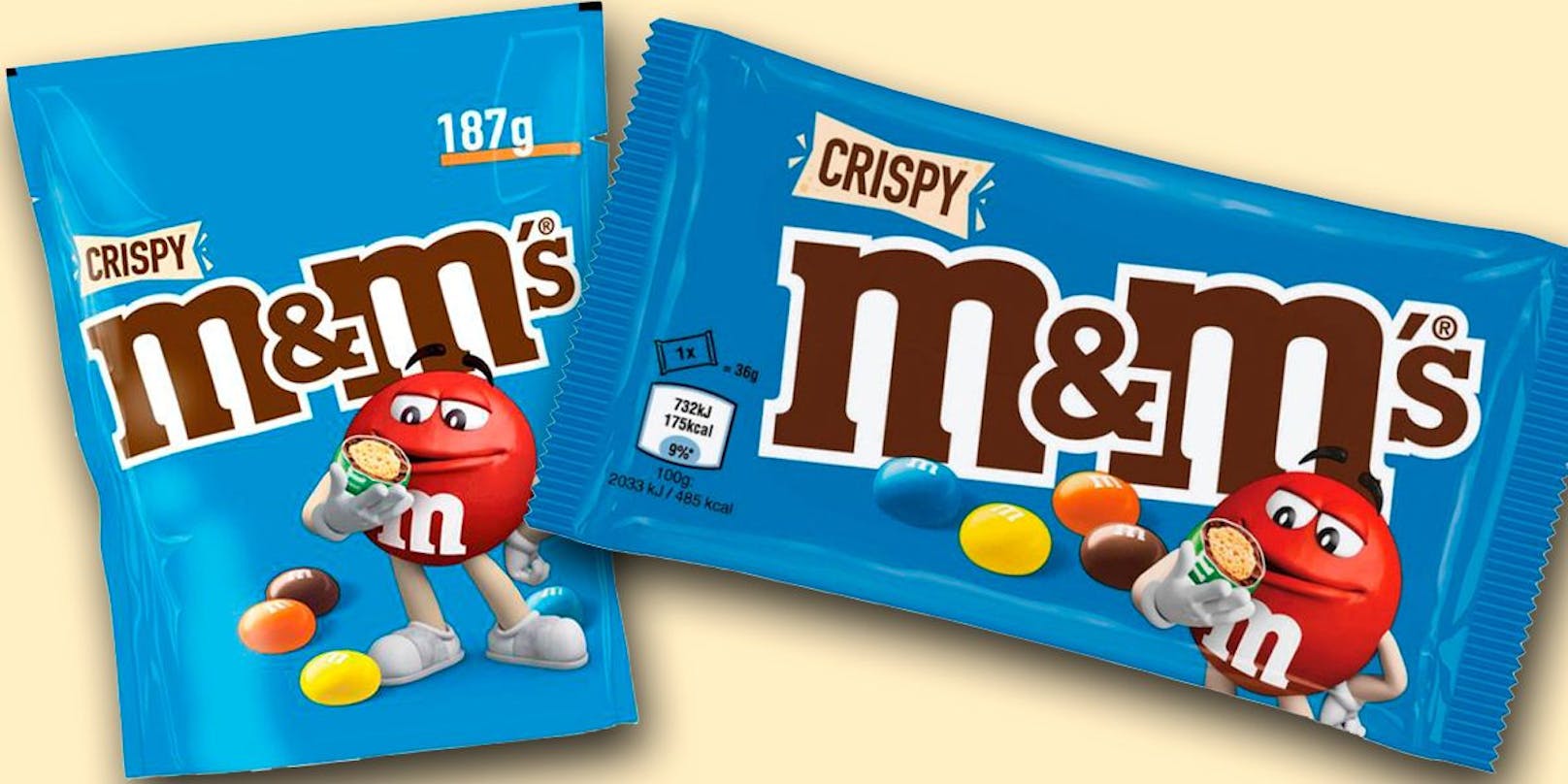 Die M&M's Crispy sind aktuell von einer Lebensmittelwarnung betroffen.