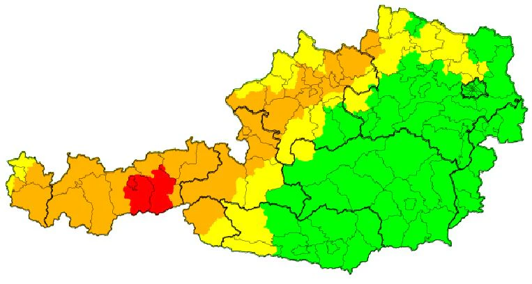 Starkregen-Warnung am Mittwoch.