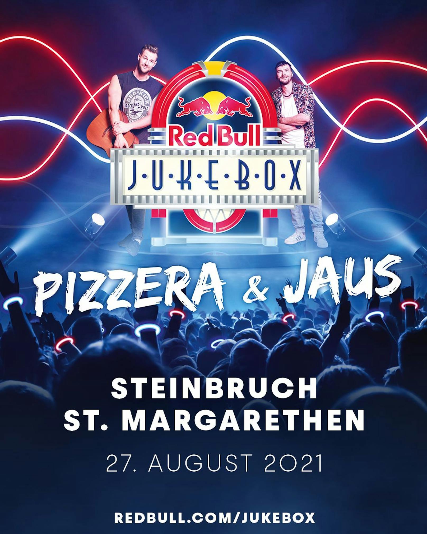 Red Bull Jukebox Pizzera und Jaus