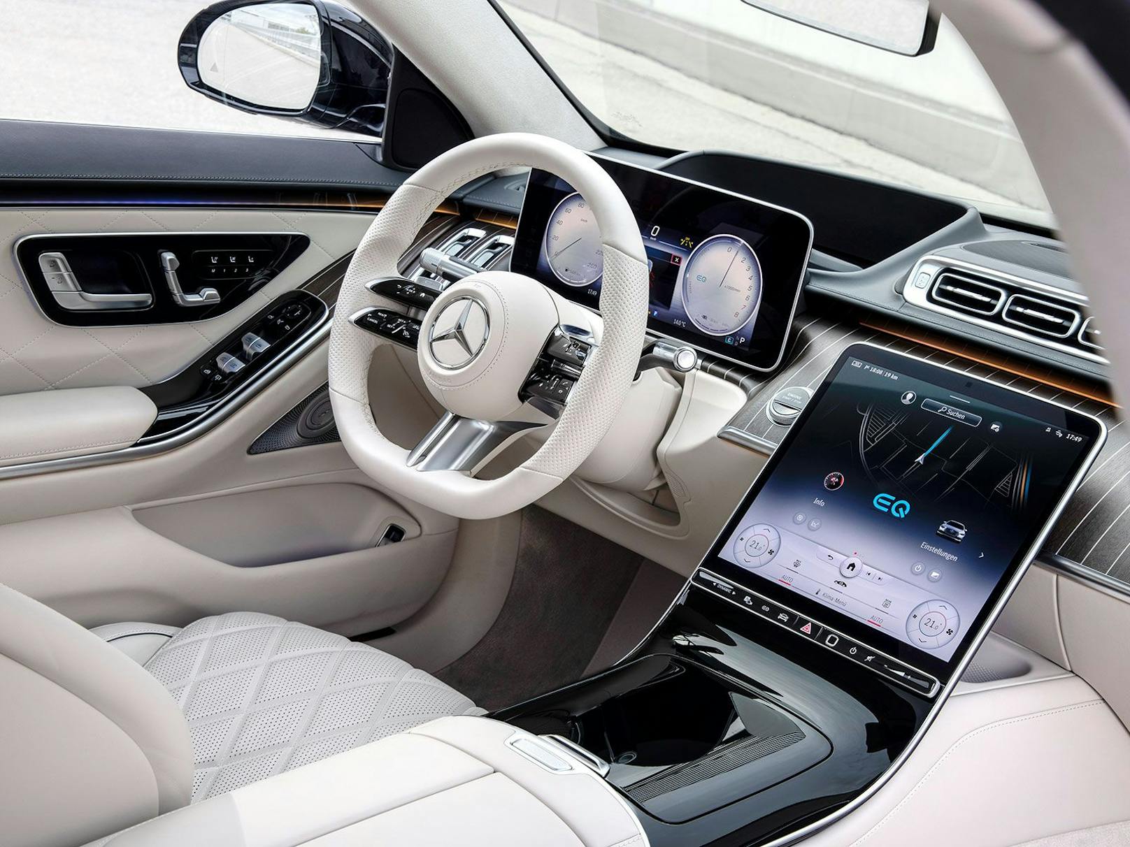 Luxuriöser Innenraum des Mercedes S 580 e