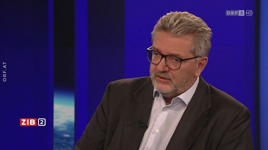 SP-Gesundheitsstadtrat Peter Hacker im ZIB2-Gespräch mit Margit Laufer am 5. August 2021.