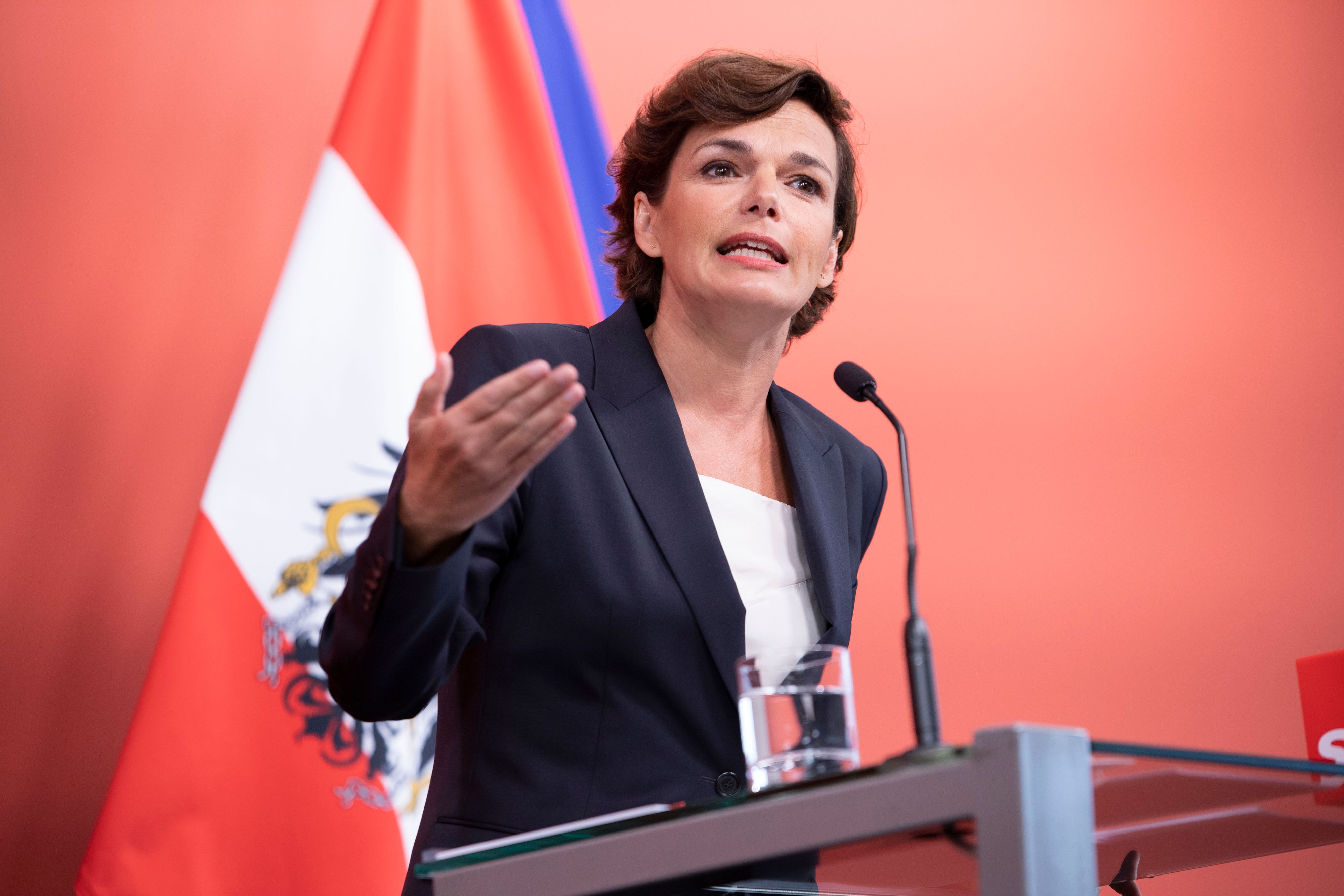 Pamela Rendi-Wagner - hier bei der Pressekonferenz am Freitag in Wien