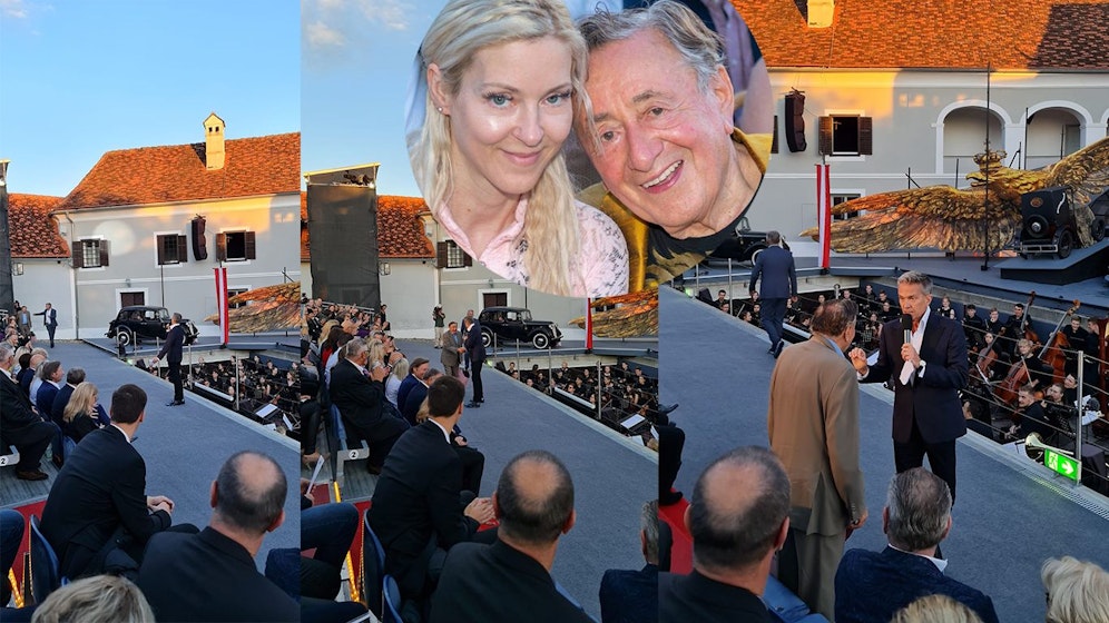 JOPERA- Premiere: Alfons Haider fing den Baumeister beim Hereinkommen ab