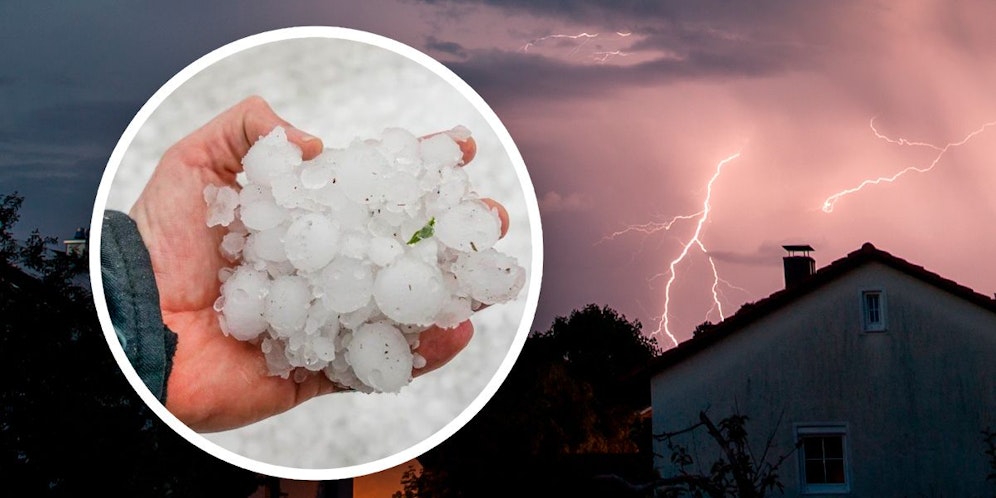 Meteorologen warnen vor neuen Hagel-Gewittern.