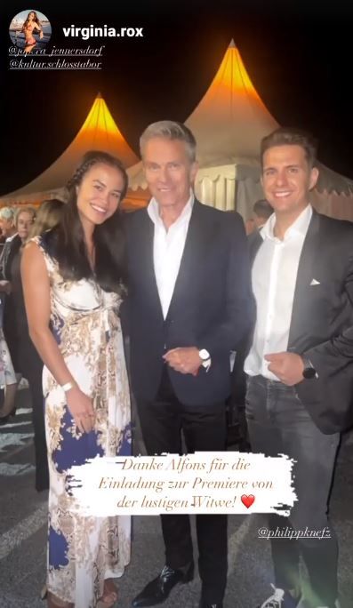 Alfons Haider mit Fitness-Influencer Philipp Knefz und Virginia Rox