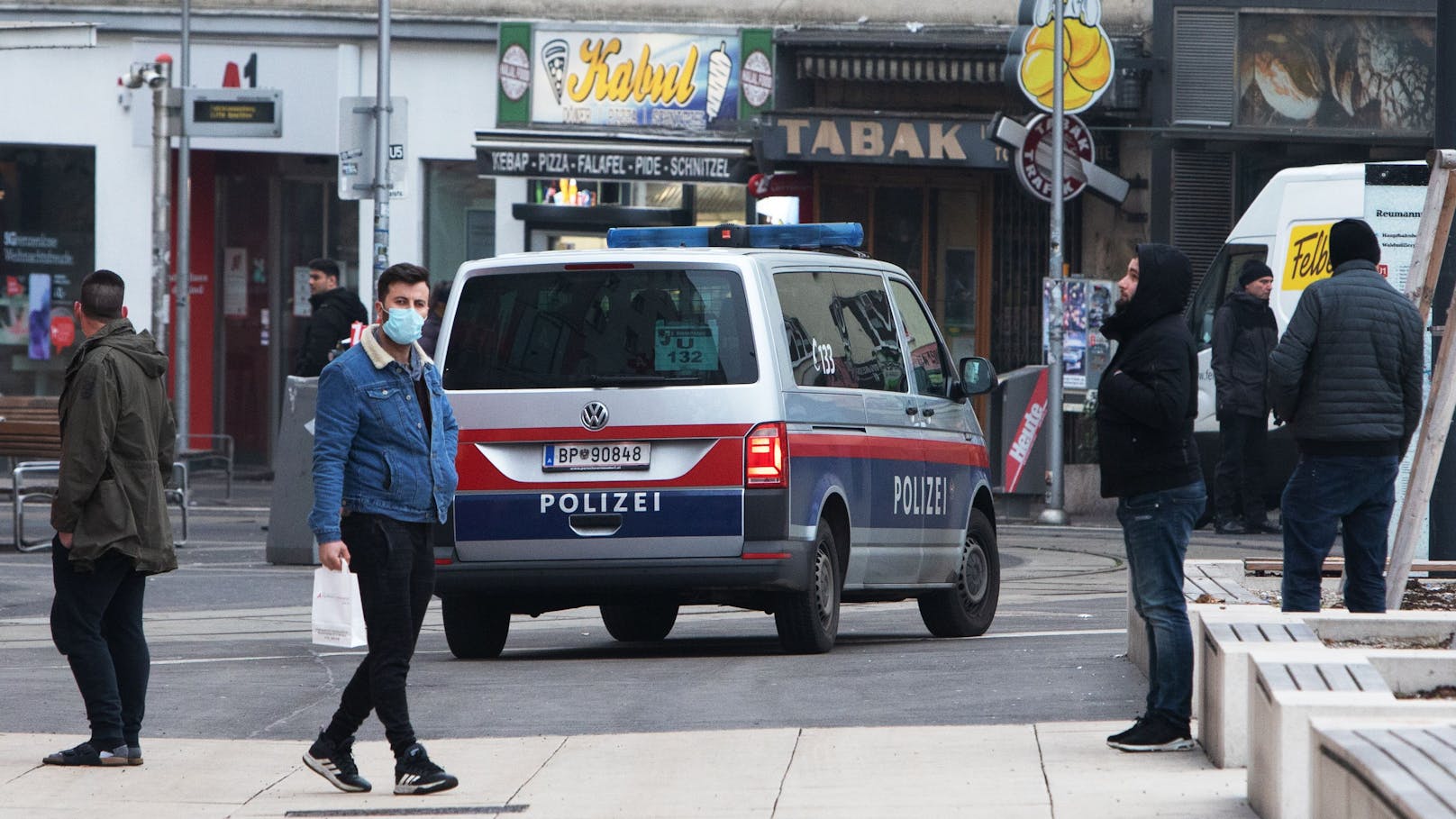 Polizeieinsatz in Wien-Favoriten.