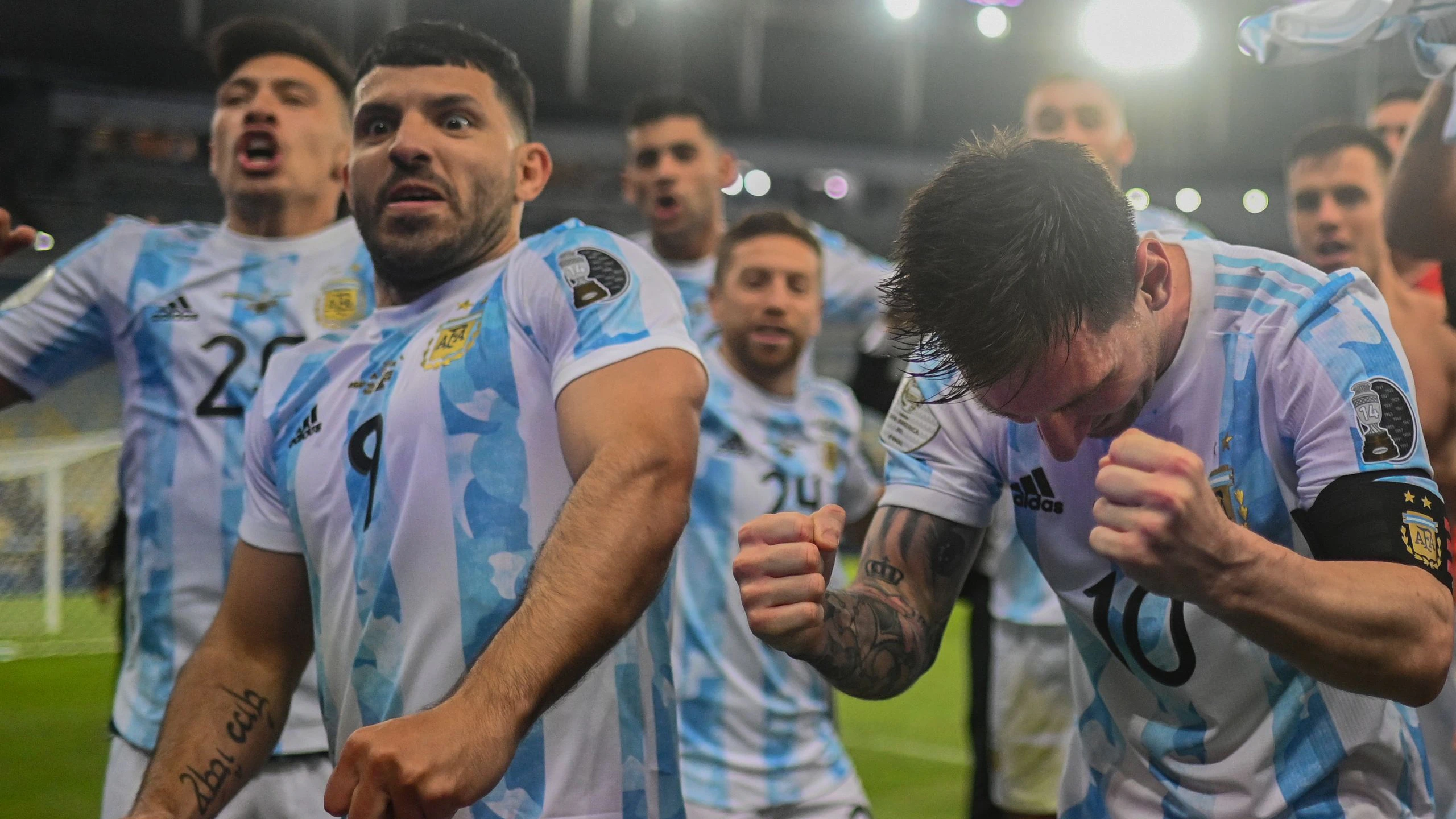 Sergio Agüero und Lionel Messi gewannen im Juli mit Argentinien die Copa America.