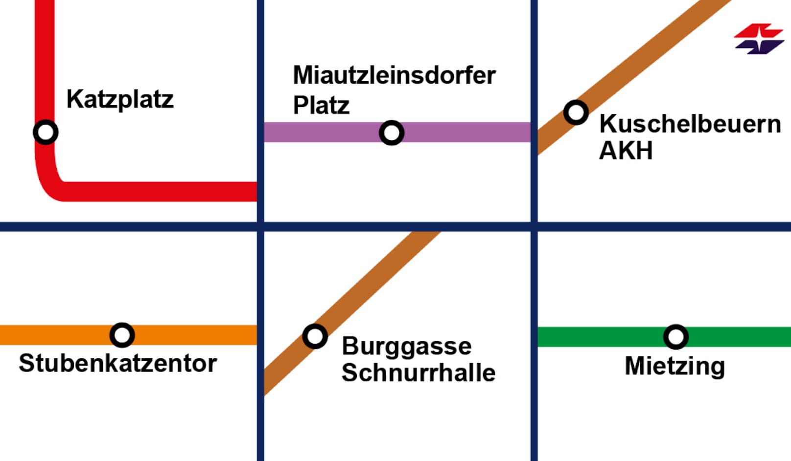 Die Wiener Linien tauften anlässlich des Weltkatzentages einige U-Bahn-Stationen um.