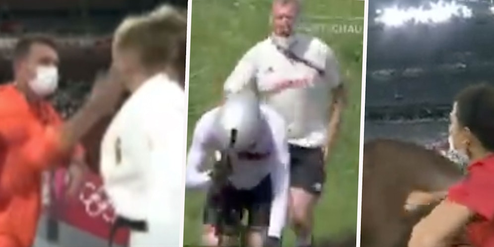 Ohrfeige an einer Judoka, 