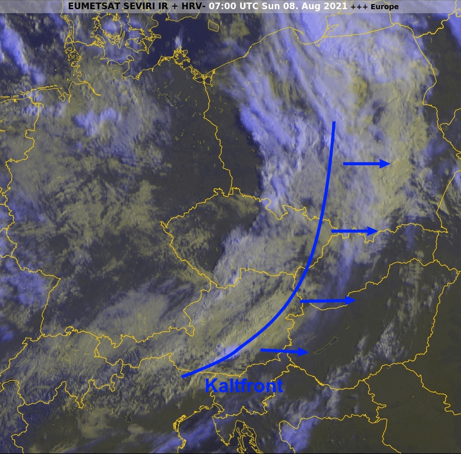 Gewitter zieht über Österreich