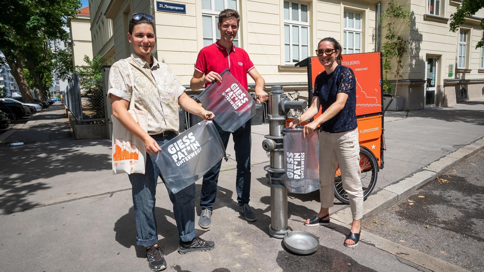 So sehen die kostenlosen Gießtaschen aus.