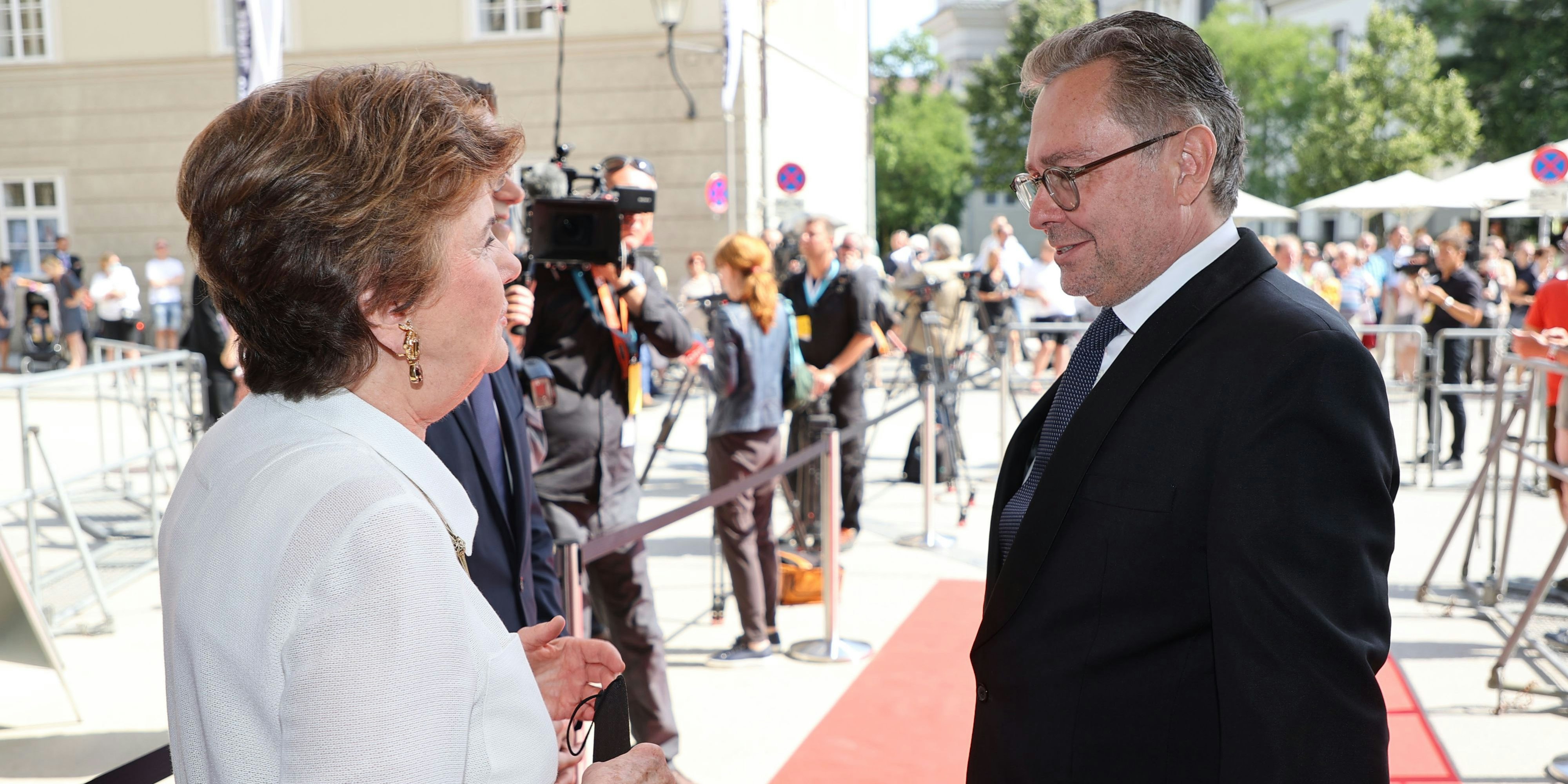 Festspielpräsidentin Helga Rabl Stadler und ORF Generaldirektor Alexander Wrabetz