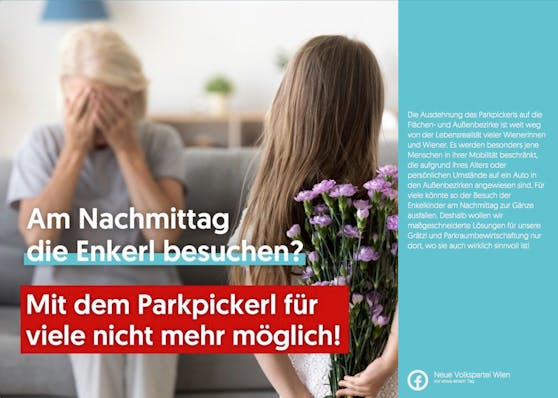 Verhindert das Parkpickerl den Besuch bei der Oma? Laut der aktuellen Kampagne der ÖVP Wien ja. Doch auf Twitter ernten die Stadt-Türkisen damit Spott und das eine oder andere lustige Gegen-Posting.