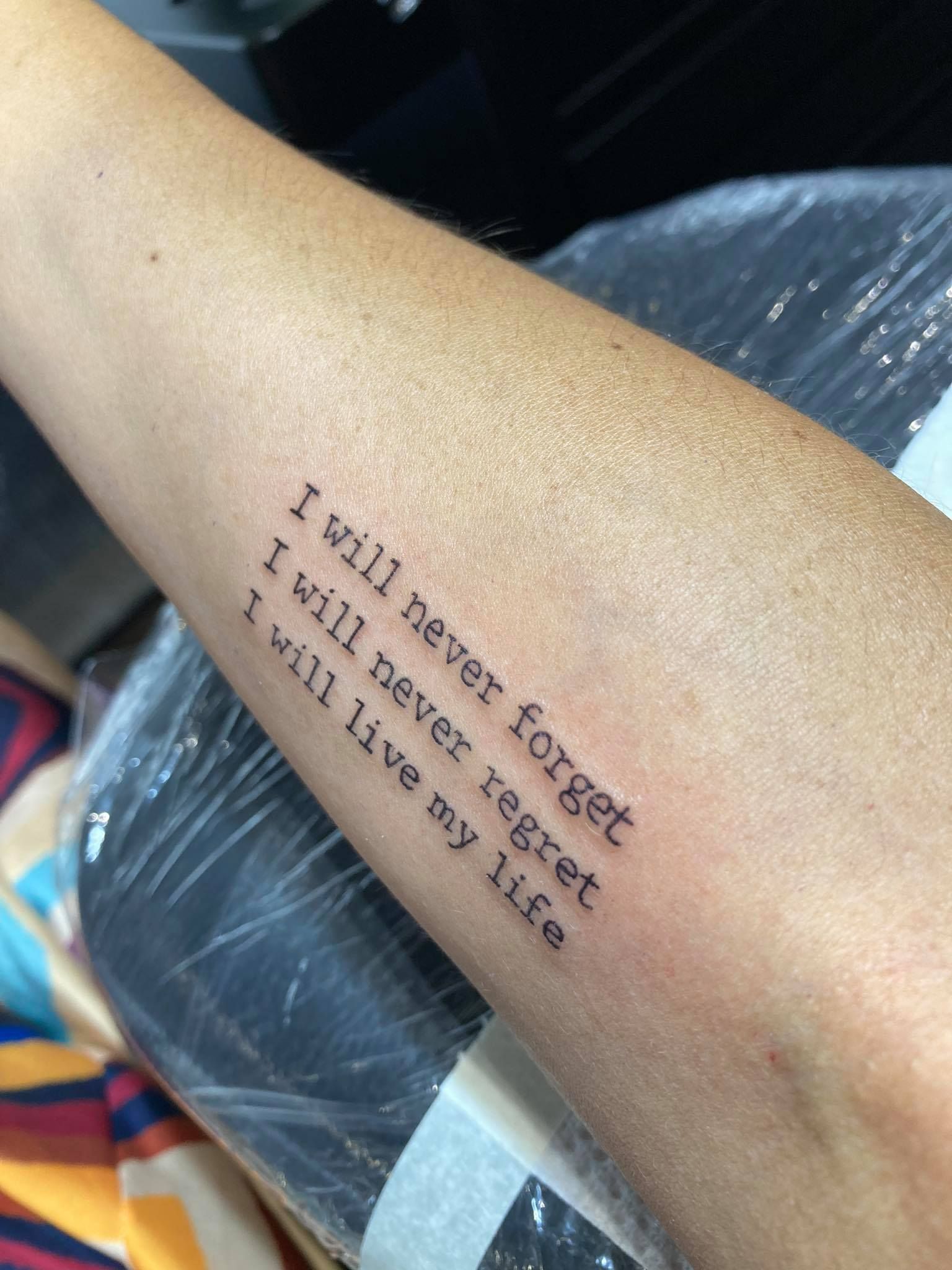 Das Ergebnis auf dem Unterarm von "Heute"-Redakteurin Romina Colerus 