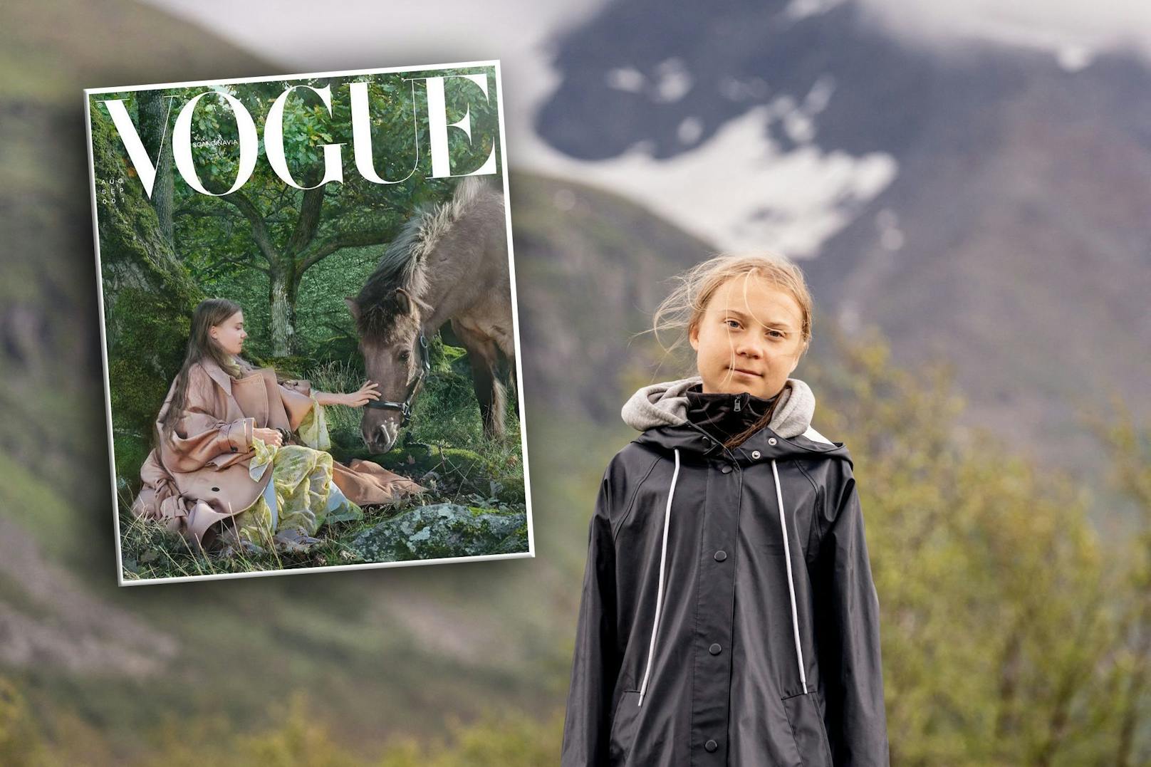 Die Klimaaktivistin übt in der "Vogue Scandinavia" Kritik an der Modebranche.