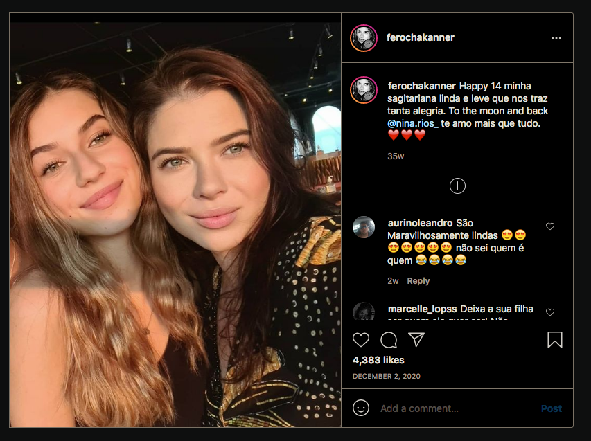 Valentina (14, links) und Mama Fernanda