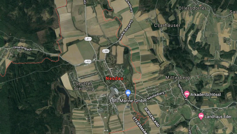 Wegen neuer Grenzziehung wächst das Burgenland und die Steiermark schrumpft.