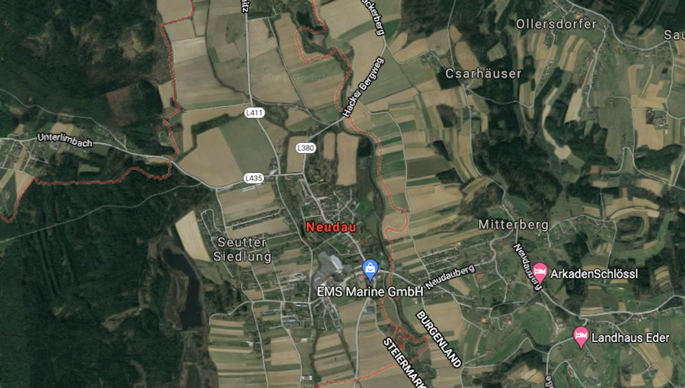 Wegen neuer Grenzziehung wächst das Burgenland und die Steiermark schrumpft.