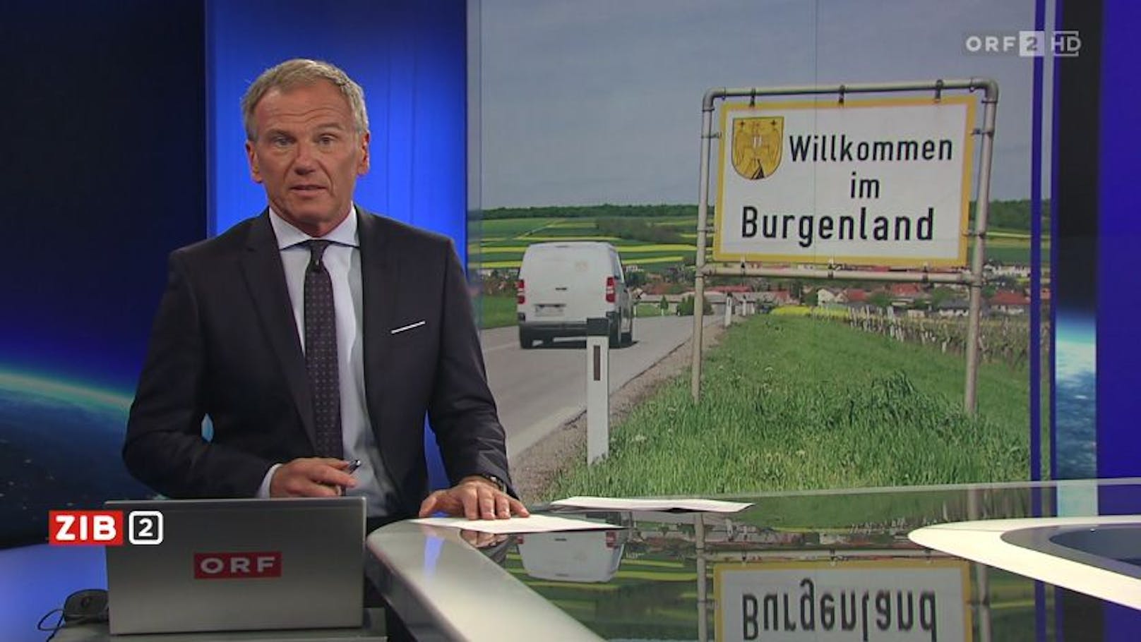 ORF-Moderator Armin Wolf am Dienstag in der "Zeit im Bild 2"
