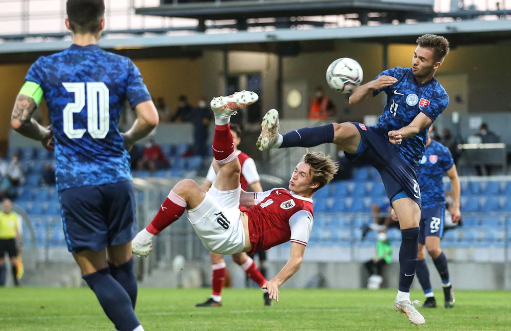 Patrick Wimmer im U21-Testspiel gegen die Slowakei.