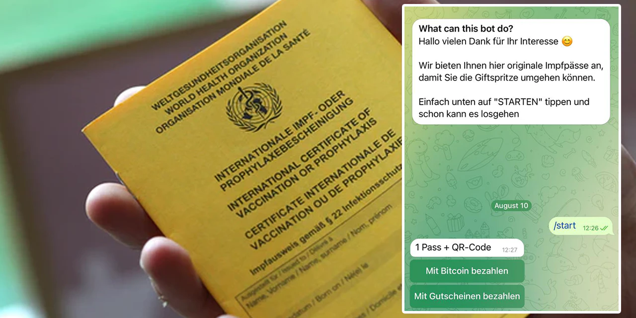 Telegram-Bot bietet gefälschte Impfpässe mit QR-Code an - Vimarsana News