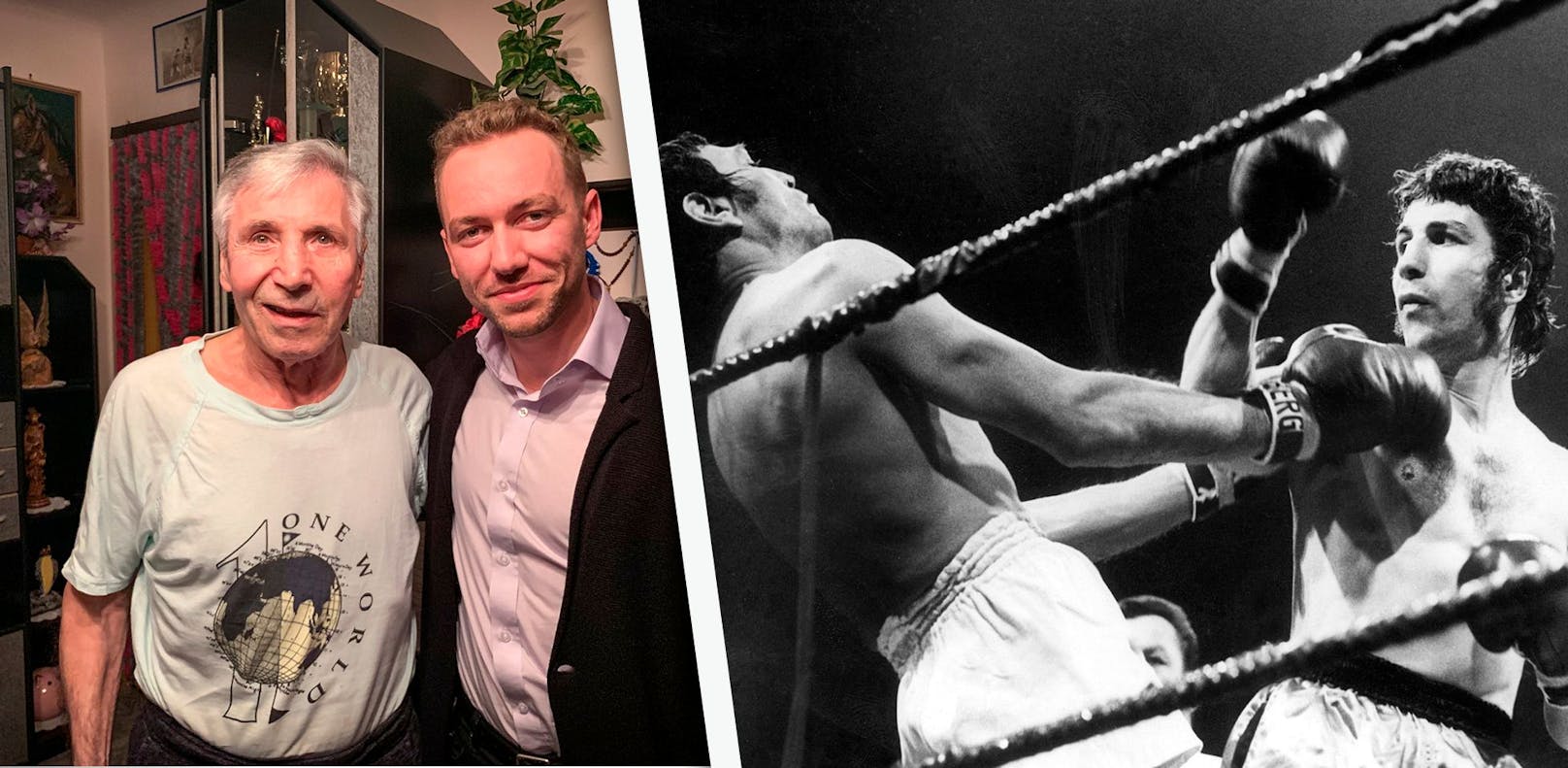 Calvin Knie beim Besuch von Box-Ikone Orsolics in Wien: "Ich will die herzliche und sanfte Seite von ihm erzählen."