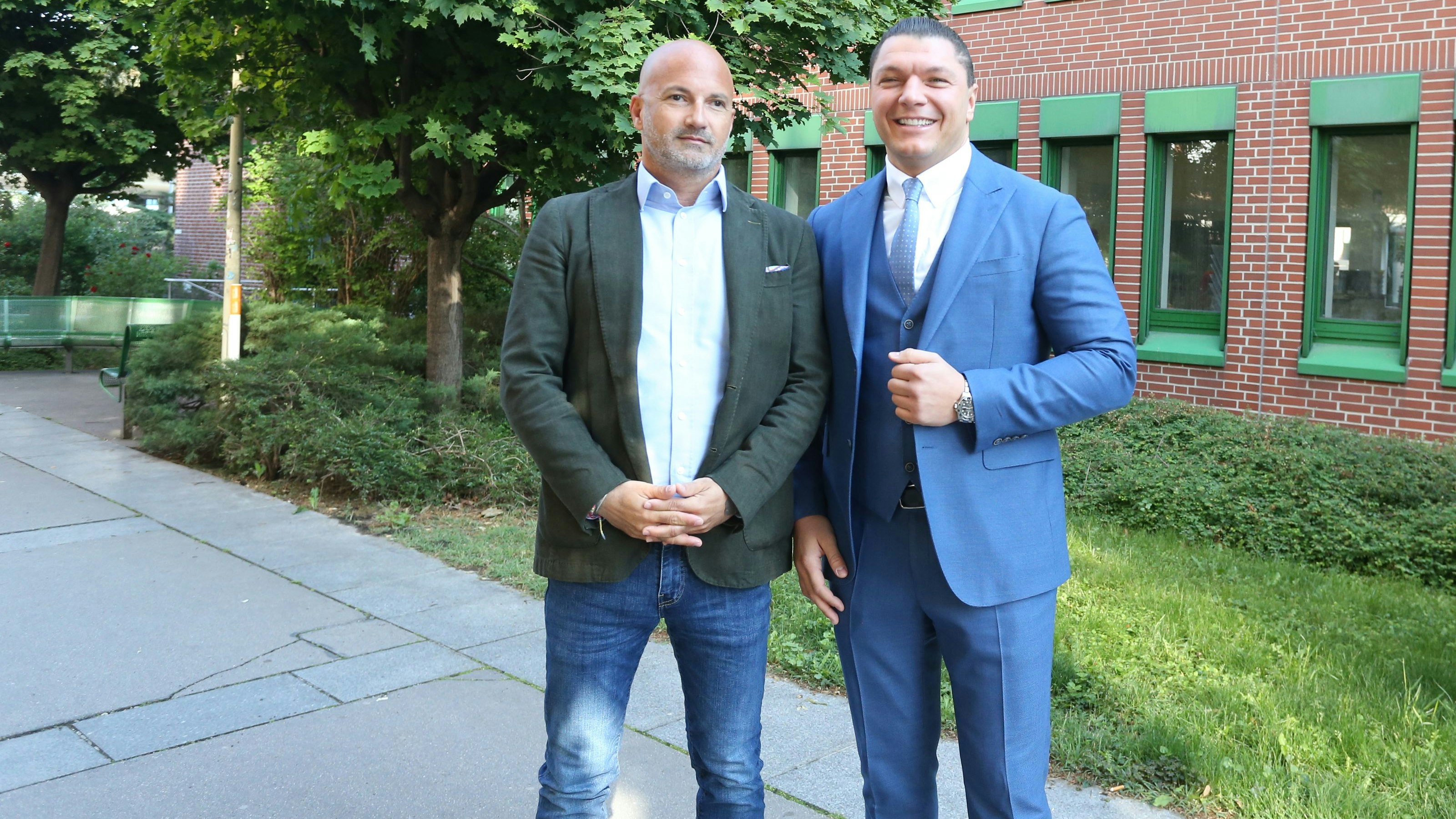 Roberto d‘Atri mit seinem Anwalt Nikolaus Rast