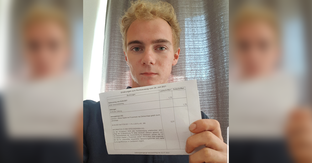 Diese Rechnung flatterte einem jungen Wiener ins Haus