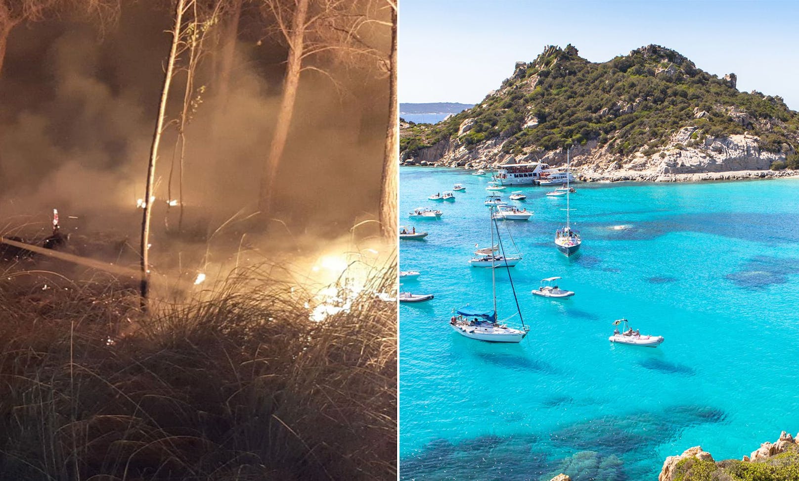 In Sardinien wurden die Buschbrände gelegt, weshalb nun strenge Kontrollen im freien Land durchgeführt werden.&nbsp;