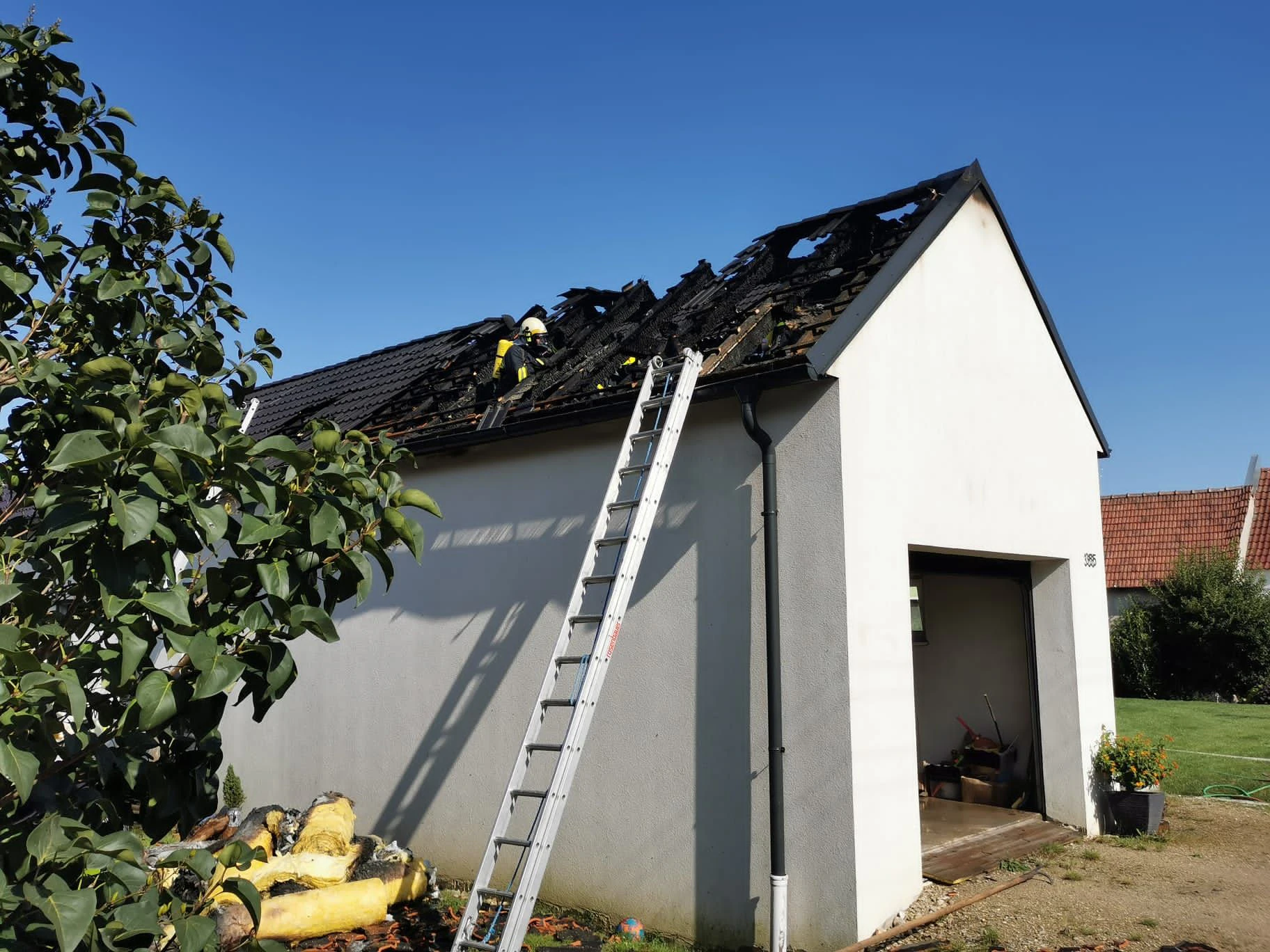 Die Feuerwehr konnte erfolgreich löschen.
