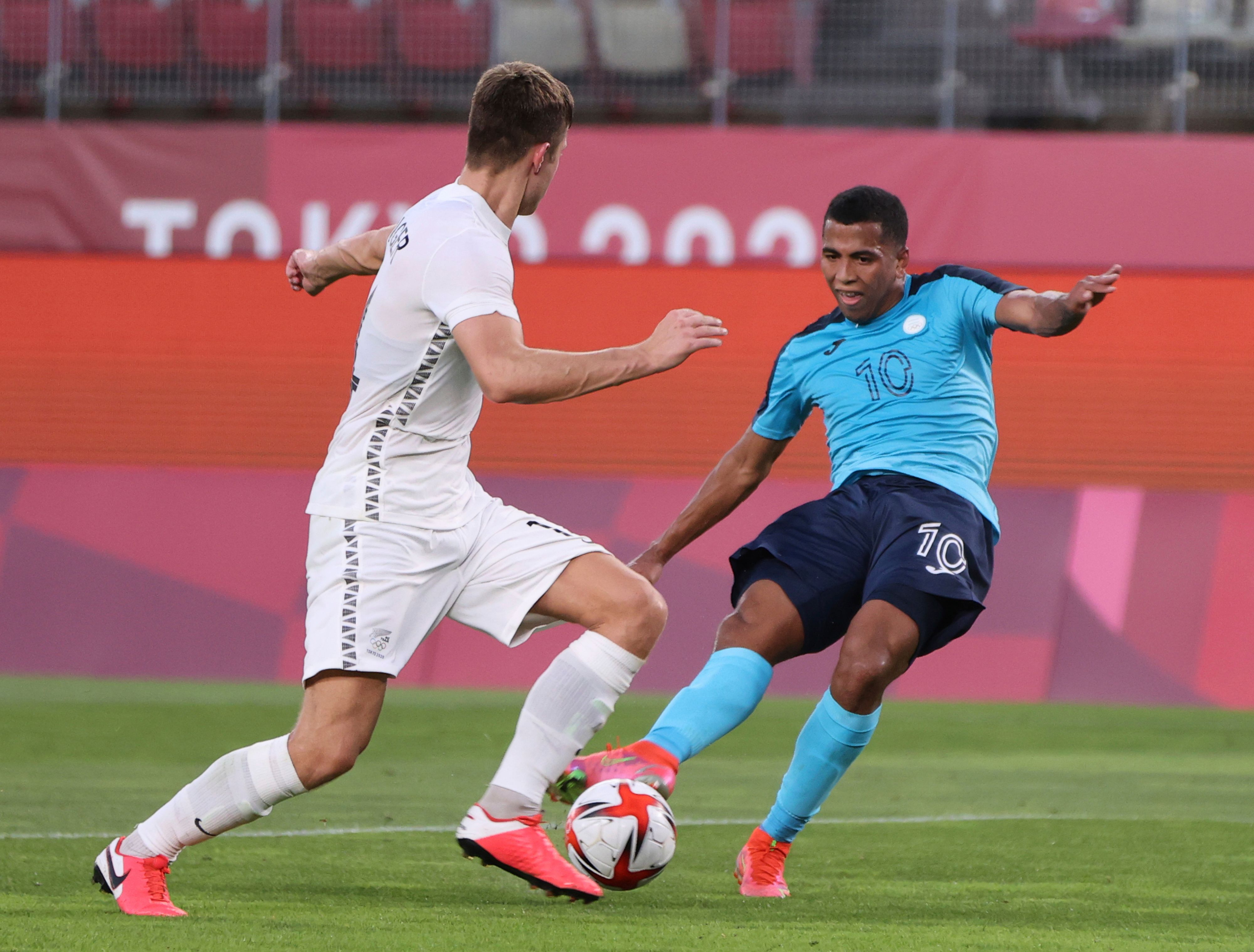 Rigoberto Rivas im Olympia-Spiel gegen Neuseeland (3:2).