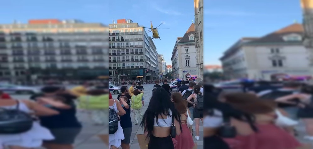 Rettungseinsatz am Stephansplatz in Wien