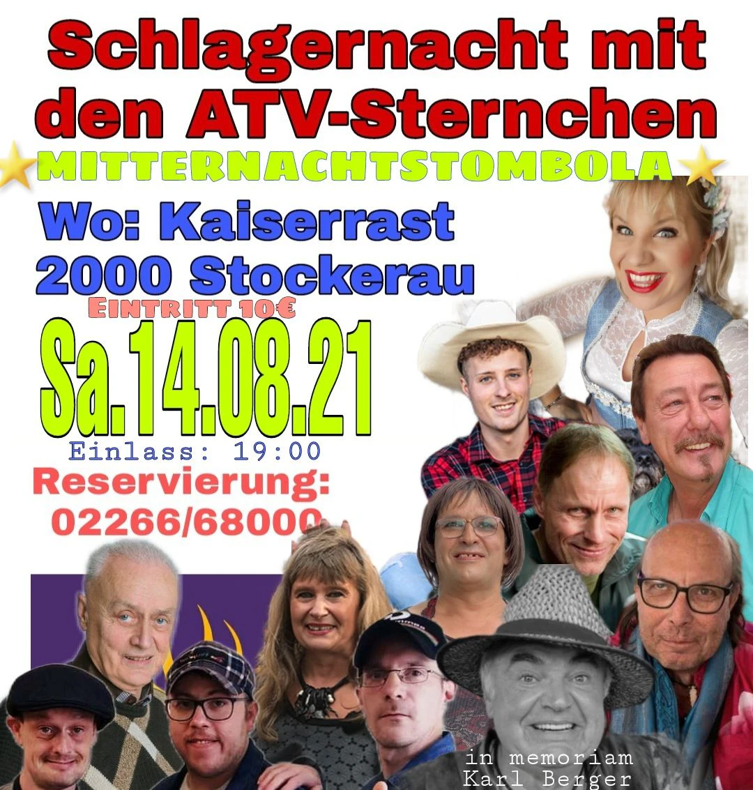 Viele bekannte Gesichter aus dem Fernsehen sind wieder dabei.