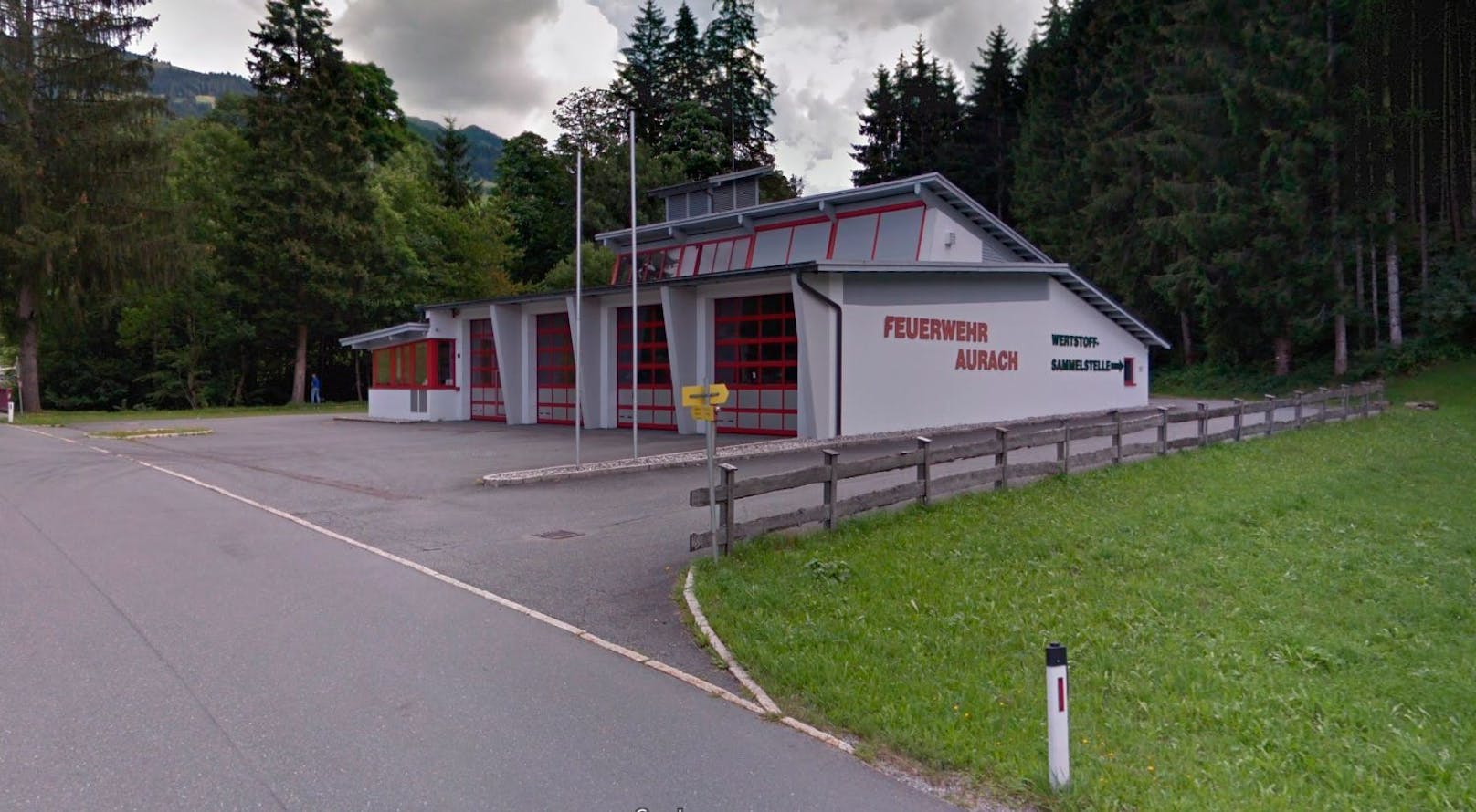 Das Rüsthaus der Freiwilligen Feuerwehr Aurach bei Kitzbühel.