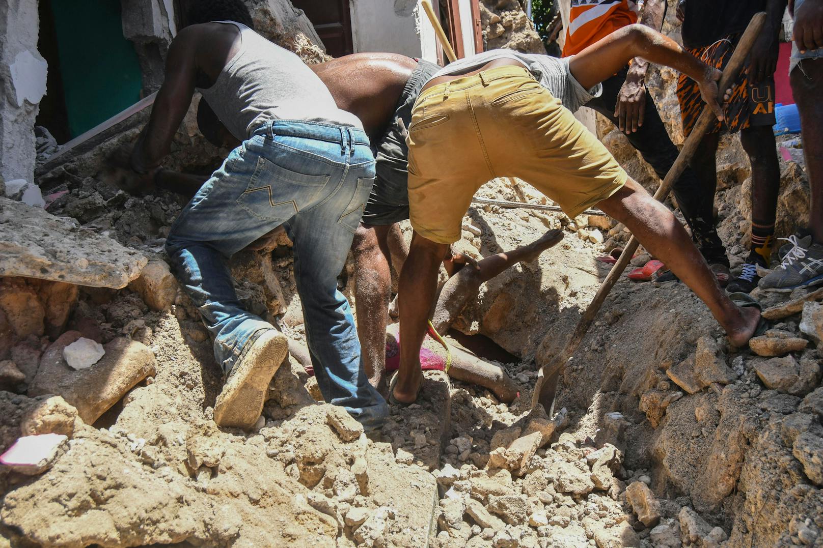 Ein Beben im Süden Haitis hat am Samstag immense Schäden angerichtet.