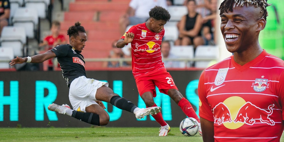 Chikwubuike Adamu schießt Salzburg in der Südstadt zum Sieg.