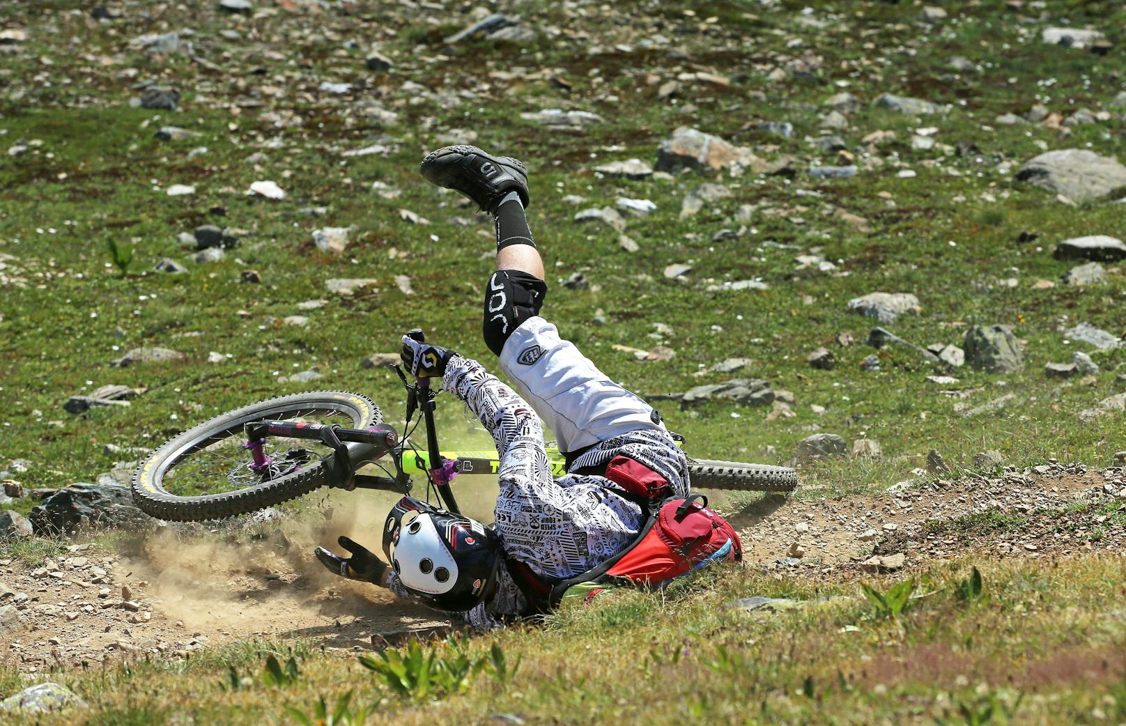 Biker (15) stürzte im Downhillpark – Heli im Einsatz