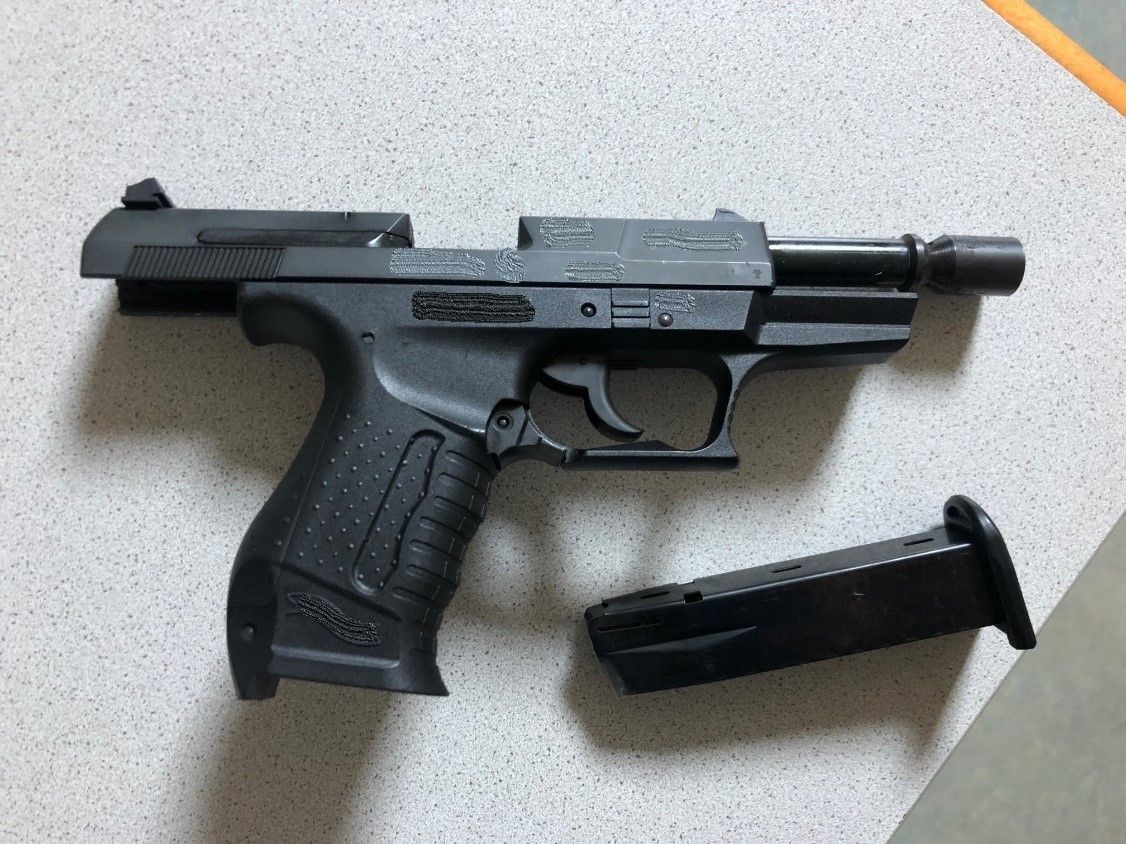 Die Waffe wurde sichergestellt.