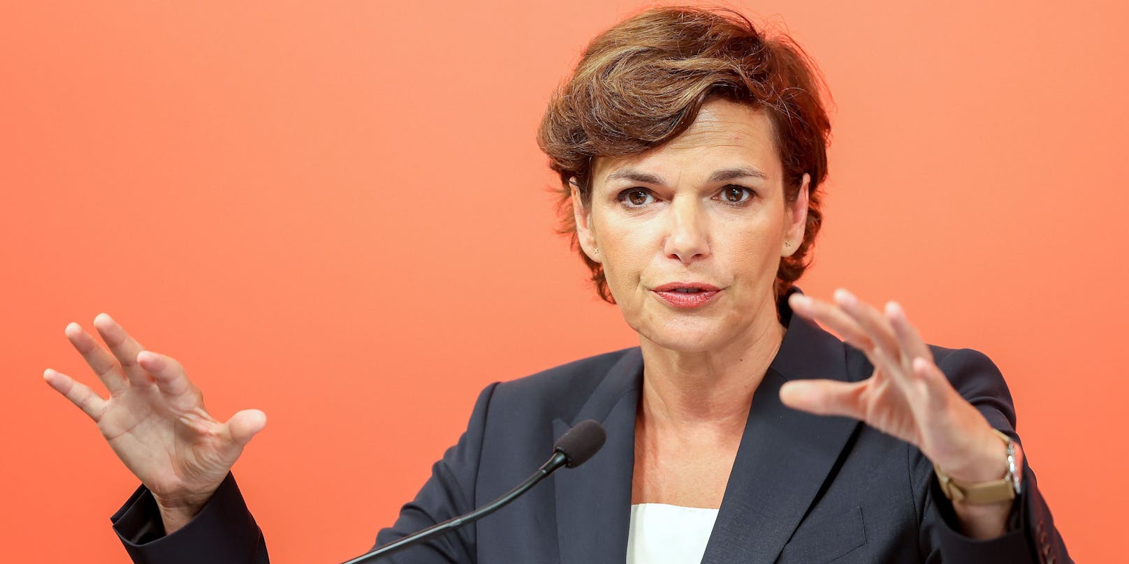 SPÖ-Chefin Pamela Rendi-Wagner will faire Löhne für AMS-Jobs und mehr Personal.