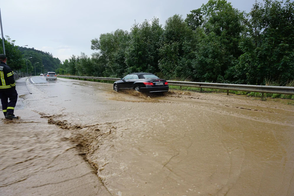 Unwetter im Bezirk Neunkirchen