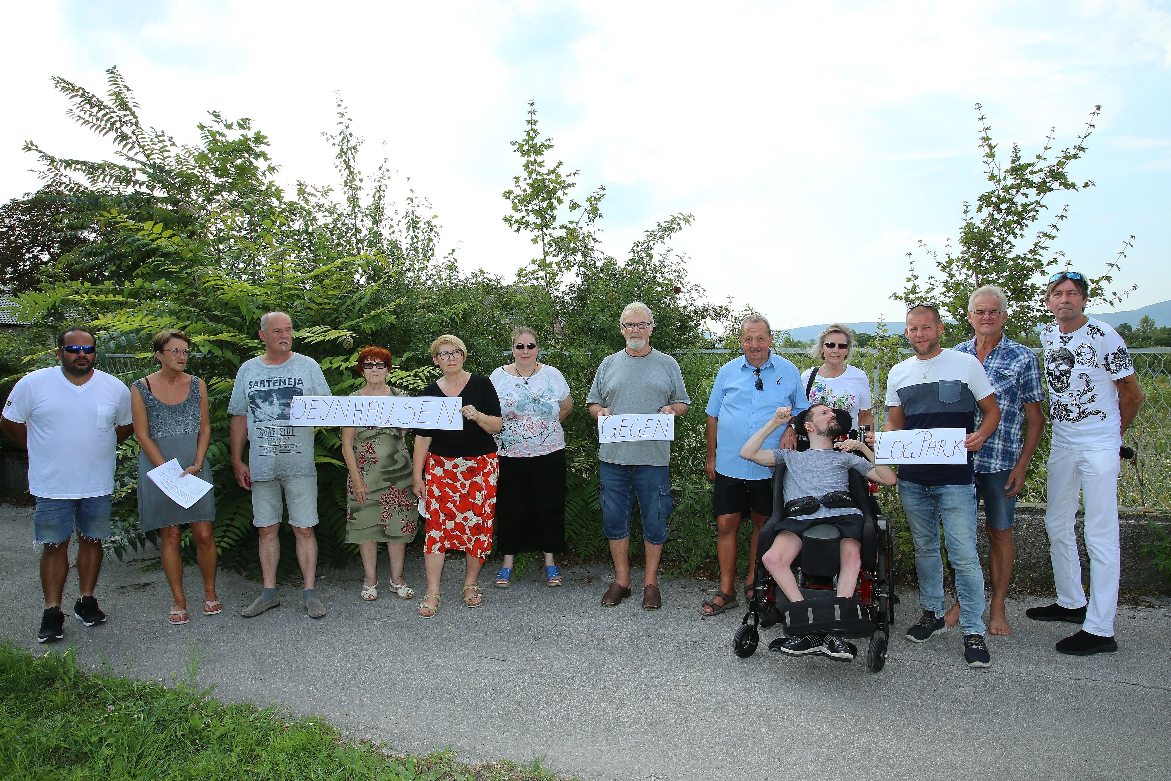 Protest gegen Logistikzentrum in Oynhausen