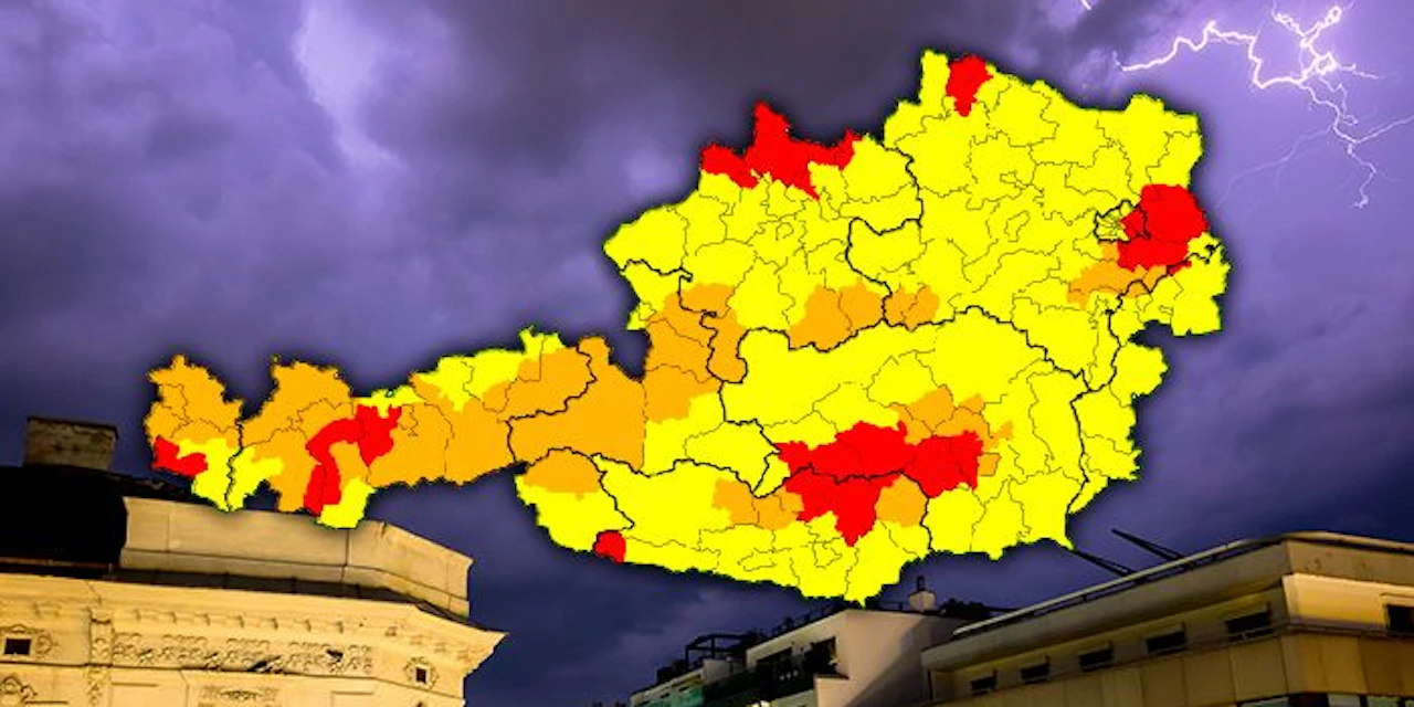 Rote Unwetter-Warnung für mehrere Bundesländer - Vimarsana News