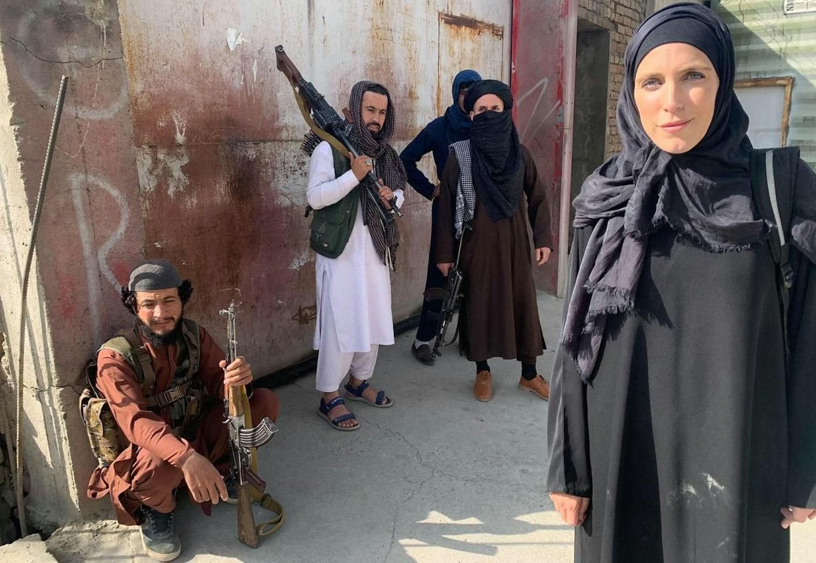 US-Journalistin Clarissa Ward berichtete für den Sender CNN live aus der afghanischen Hauptstadt.&nbsp;