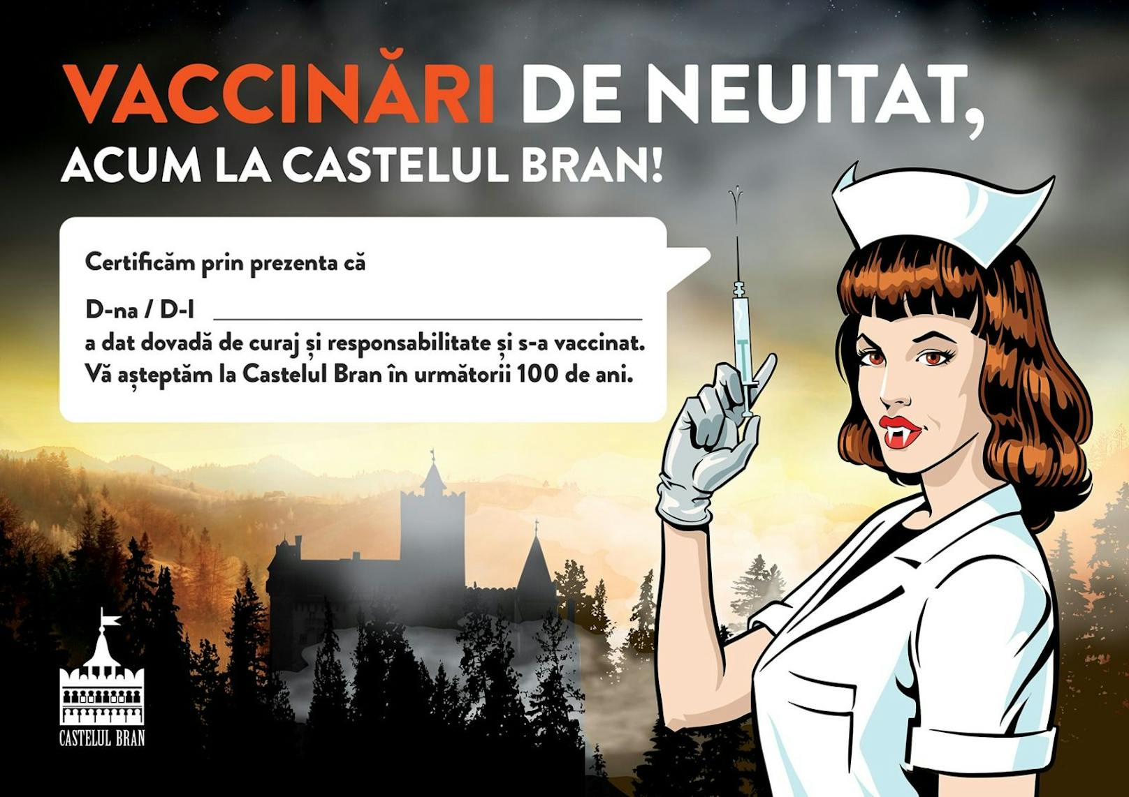 In Rumänien wurde das Schloss von Graf Dracula - Schloss Bran - kurzfristig zur Impfstation umfunktioniert. Wer sich pieksen ließ, bekam eine Besichtigung der Folterräume gratis dazu.