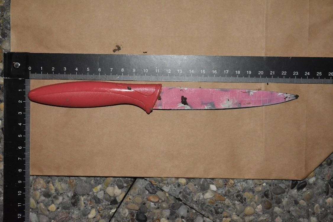 Mit diesem Messer soll der Bosnier seinen Freund attackiert haben.