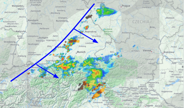 Aktuelles Radar-und Blitzbild